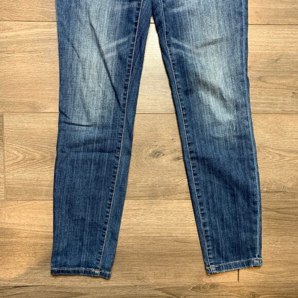 Pilcro and the Letterpress Skinny Leg Low Rise Medium Wash Blue Jeans Women's - Picture 3 of 8